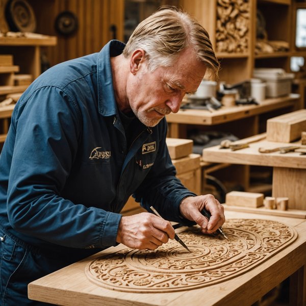 Quelle croisière propose des cours de sculpture sur bois avec des artisans en Scandinavie?
